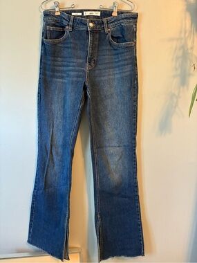 Women's mango Dark Blue Jeans